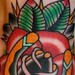Tattoos - Traditional Horseshoe and Rose Tattoo on foot - 50320
